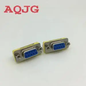 1pcs  9 Pin RS-232 DB9 FeMale to FeMale Serial Cable Gender Changer Coupler Adapter DB9 extend adpter