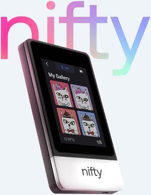 SecuX Nifty - Dedicated NFT Hardware Wallet - Bluetooth - Your Personalized NFT Gallery - Support Ethereum, Solona, Binance Smart Chain, Polygon