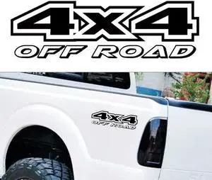 4X4 Off Road Truck Bed Decal Set Vinyl Sticker for Ford F-150 F-250 Super Duty