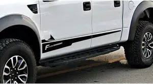 2X Black Vinyl Decal Sticker Graphics Sport Car Body Side Door for F150 F-150