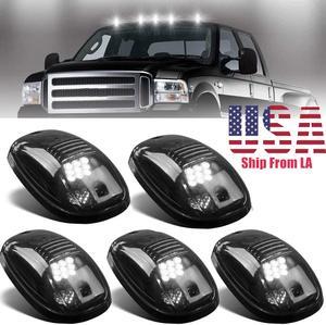 5x Smoked Lens Rooftop Cab Running Light LED 6000K for Dodge RAM 1500 2500 3500