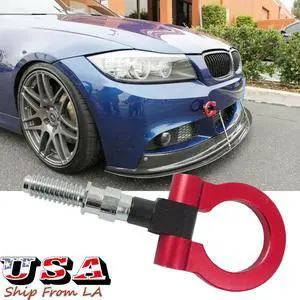 JDM Sport Red CNC Track Racing Aluminum Tow Hook For BMW 325i 328i 330i 335i E90