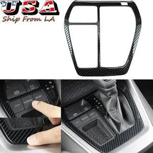 For 2019 2020 2021 2022 Toyota RAV4 Carbon Fiber Internal Gear Shift Box Panel Frame Console Cover Trim Accessories