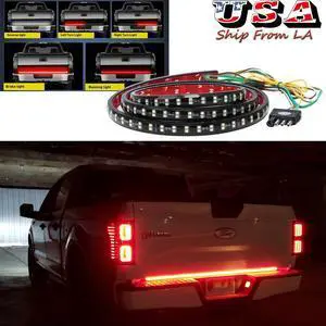 60 Inch LED Tailgate Light Bar for Trucks Brake/Running/Sequential Turn Signals/Reverse/Double Flashing Lights for Ford F-150 F-250 F-350 Super Duty