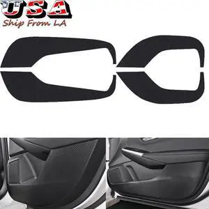 For 2020 2021 2022 New Nissan Sentra Carbon Fiber Interior Door Anti Kick Panel Cover Protection Trim Film