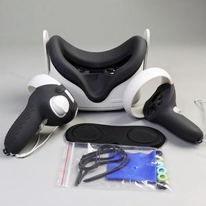 VR Accessorie Set Protective Cover For Oculus Quest 2 VR Touch Controller With Knuckle Strap Handle Grip For Oculus Quest2