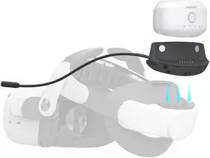 BOBOVR 5200mah Battery Dock Upgrade Kit to Convert M1/M2 Plus Strap Regular to Battery Version Add 3 hours Playtime