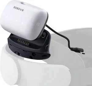 BOBOVR B100U Upgrade Kit for M1/M2/M3 Head Strap 10000mah Battery Dock Doubles Battery Capacity for M3 PRO Headband