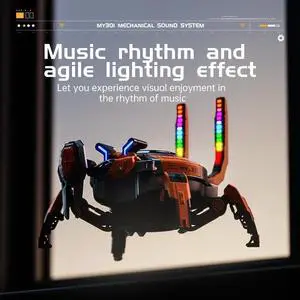 Sovawin Wireless bluetooth speaker HIFI subwoofer sound mech creative gaming decoration Gold
