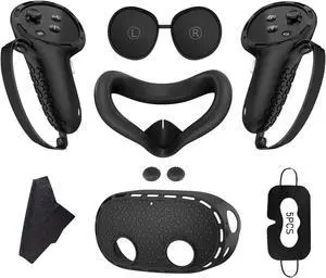 SOVAWIN Silicone Protective Cover Shell Case 7 IN 1 For Meta Quest 3S VR Headset