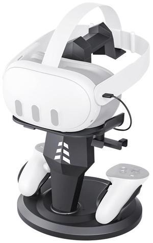 SOVAWIN VR Charging Dock for Meta Oculus Quest 3S / Quest 3 Accessories Vertical Charge Stand Controller Holder VR Headset Display Base for Quest2