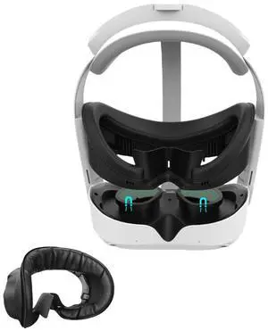 For VR Face Interface Bracket Sponge Face Pad Replacement for Pico 4 / PICO 4 Ultra VR Headset Washable Sweat-Proof Leather Face Cover
