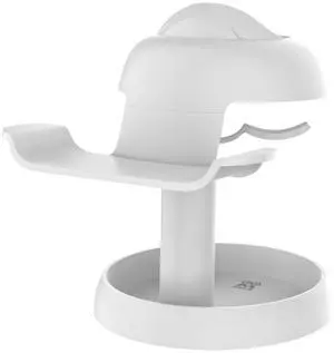 For VR Stand Headset Display and Controller Holder Mount Station For Meta Quest 3 / Quest 3S / PICO 4 / PICO 4 Ultra Stand White