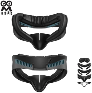 AMVR Q3SFC1 Elite Face Cover for Meta Quest 3S (Wide Forehead Edition) Includes 1 Ice Silk Pad, 1 PU Leather Pad, Glasses Spacer & Height Riser AMVR Q3SFC1 Elite Face Cover for Meta Quest 3S (Wide Forehead Edition) Includes 1 Ice Silk Pad, 1 PU Leather Pad, Glasses Spacer & Height Riser