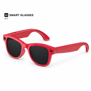 SOVAWIN - M02 Ultra Smart Glasses: 8MP Camera, Reverse Charging Case, WiFi Object Recognition, ChatGPT Real-time Translation, AI Voice Assistant, 100+ languages with low latency Red SOVAWIN - M02 Ultra Smart Glasses: 8MP Camera, Reverse Charging Case, WiFi Object Recognition, ChatGPT Real-time Translation, AI Voice Assistant, 100+ languages with low latency Red