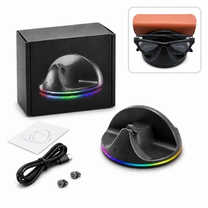 SOVAWIN 2-in-1 Charging and Storage Stand for Meta Wayfarer & Rey-Ban Smart Glasses, 7-Color RGB Charging Base, Dual Charging for Glasses & Case, Magnetic Charging Case SOVAWIN 2-in-1 Charging and Storage Stand for Meta Wayfarer & Rey-Ban Smart Glasses, 7-Color RGB Charging Base, Dual Charging for Glasses & Case, Magnetic Charging Case