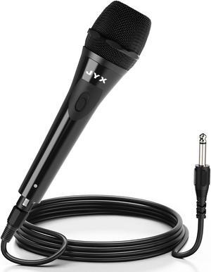 JYX Unidirectional Dynamic Microphone for Karaoke Singing, Professional Handheld Karaoke Microphone, Wired Mic for Singing, Speech