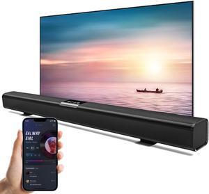 JYX Soundbar for TV, 50W Soundbar with Subwoofer, 35.24" Wireless 3D Surround Speakers, Bluetooth USB/TF Card/AUX/Coaxial Connection, Wall Mountable