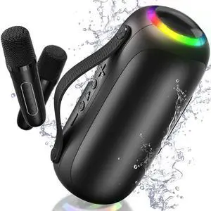 JYX Wireless Karaoke System with Microphone, Outdoor Speaker, Party Sing Machine with Lights, Portable PA System JYX Wireless Karaoke System with Microphone, Outdoor Speaker, Party Sing Machine with Lights, Portable PA System