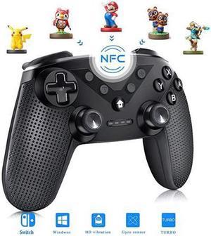 New Wireless Bluetooth Gamepad, Wireless Controller Remote Joystick for Nintendo Switch Console, PS3, PC, IOS13, Supports Gyroscope axis, Turbo and Dual Vibration(black)