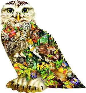 Forest Messenger 650 pc Special Shaped Jigsaw Puzzle by SUNSOUT INC