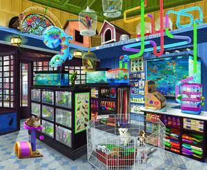 Fins, Fur and Feathers 1000 pc Jigsaw Puzzle by SUNSOUT INC