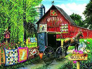 Amish Quilt Sale 1000 pc Jigsaw Puzzle by SunsOut