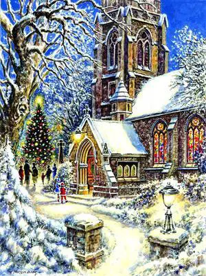 Church in The Snow 1000 pc Jigsaw Puzzle by SunsOut