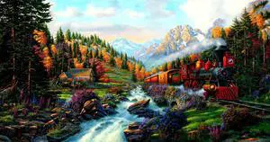 SUNSOUT INC Autumn Run 500 pc Jigsaw Puzzle