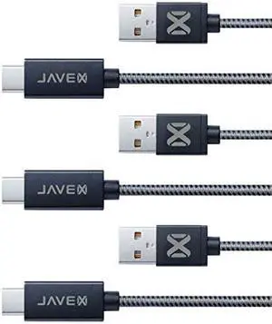 JAVEX USB [2 Pack] Type-C to A Cable, Reinforced Wire Structure, 1.8M (6FT)+ 1.8M(6FT), Black