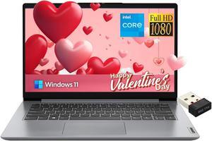 Lenovo Ideapad 1 Business Laptop - 14" HD Display, Intel Celeron N4020, 4GB RAM, 64GB eMMC, Intel UHD Graphics, Wi-Fi 6, Windows 11 S, with USB WiFi Adapter