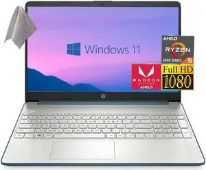 Newest HP 15.6" FHD Business Laptop, AMD R5-5500U (6 Cores, up to 4GHz), 16GB DDR4 RAM, 512GB PCle SSD, HD Camera, WiFi, Full-Size Keyboard, SD Card Reader, Windows 11, JAWFOAL HMDI Cable Newest HP 15.6" FHD Business Laptop, AMD R5-5500U (6 Cores, up to 4GHz), 16GB DDR4 RAM, 512GB PCle SSD, HD Camera, WiFi, Full-Size Keyboard, SD Card Reader, Windows 11, JAWFOAL HMDI Cable