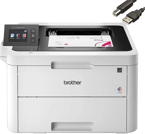 Brother HL-L3270CDW Compact Wireless Digital Color Printer with NFC, Auto 2-Sided Printing, Built-in Wireless, 25ppm, 600 x 2400 dpi, 250-sheet, Works with Alexa - Bundle with JAWFOAL Printer Cable Brother HL-L3270CDW Compact Wireless Digital Color Printer with NFC, Auto 2-Sided Printing, Built-in Wireless, 25ppm, 600 x 2400 dpi, 250-sheet, Works with Alexa - Bundle with JAWFOAL Printer Cable