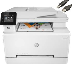 HP Color Laserjet Pro M283cdw Wireless All-in-One Laser Printer, Print Scan Copy Fax, Auto 2-Sided Printing, Remote Mobile Print, 22ppm, 260-Sheet, 256MB,  JAWFOAL Printer Cable