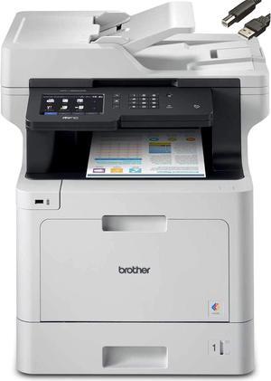 Brother MFC-L8900CDW Business Color Laser All-in-One Printer, Advanced Duplex & Wireless Networking, High-Quality Business Printing, Mobile Device Printing & Scanning, Cefesfy Printer Cable