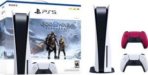 PlayStation 5 Digital Console God of War Ragnarok Bundle with Extra  Controller + PlayStation 4 Slim 1TB Console 