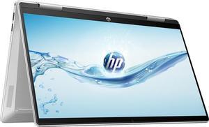 HP Pavilion X360 2-in-1 Laptop, 14" FHD IPS Touch Screen, 12th Gen Intel Core i5-1235U, 8GB DDR4 RAM, 512GB SSD, Intel Iris Xe Graphics, Backlit Keyboard, Fingerprint Reader, Windows 11 Home, Cefesfy