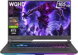 ASUS ROG Strix G15 Gaming Laptop, 15.6" WQHD IPS 165Hz Display, NVIDIA GeForce RTX 3060, AMD Ryzen 7 6800H (Octa Core), 32GB DDR5 RAM, 1TB SSD, Wi-Fi 6E, Backlit Keyboard, Windows 11 Home