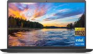 Dell Inspiron 15 Laptop, 15.6" FHD Display, 12th Gen Intel Core i7-1255U Processor (10 core), 32GB RAM, 1TB SSD, Intel Iris Xe Graphics, SD Card Reader, Wi-Fi 6, Bluetooth, Windows 11 Home, Black
