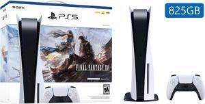 PlayStation_PS5 Video Game Console (Disc Edition) - FINAL FANTASY XVI Bundle - 825GB PCIe Gen 4 NVNe SSD Gaming Console