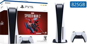 PlayStation_PS5 Video Game Console (Disc Edition) - Marvel's Spider-Man 2 Bundle - 825GB PCIe Gen 4 NVNe SSD Gaming Console