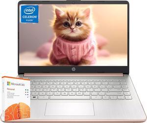 HP 14" Ultral Light Laptop, 8GB RAM, 384GB Storage(128GB eMMC+ 256GB microSD), Intel Quad-Core N4120, Anti-Glare HD Display, Webcam, Windows 11 Home in S Mode