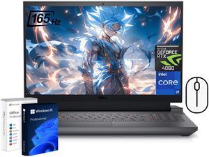 Dell G15 5530 15.6" FHD 165Hz Gaming Laptop, Intel Core i9-13900HX(24-core), GeForce RTX 4060, 64GB DDR5, 2TB SSD, Wi-Fi 6, Backlit Keyboard, Windows 11 Pro
