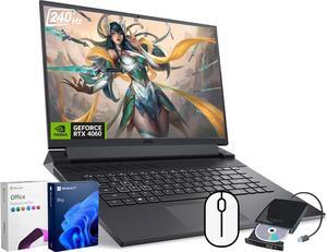 Dell G16 7630 Gaming Laptop - 16" QHD+ 240Hz 3ms Display, Intel Core I7-13650HX, NVIDIA GeForce RTX 4060(8 GB GDDR6), RGB Backlit Keyboard, Windows 11 Pro & Microsoft Office Pro, 64GB DDR5 + 2TB SSD