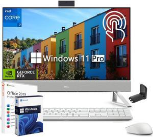 Dell Inspiron 7730 All in One Desktop PC, 27" Touch Screen, Core 7-150U, 64 GB RAM, 4 TB SSD, NVIDIA GeForce MX570A, with Office Pro Lifetime License, Win 11 Pro, Headphone Stand