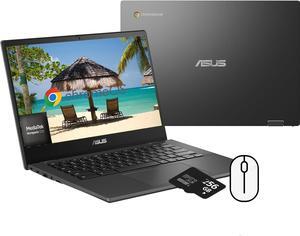 ASUS Chromebook CM1402 Laptop for Students & Business, 14" FHD Display, MediaTek Kompanio 520, 4GB RAM, 64GB eMMC, Wi-Fi 6, Webcam, Chrome OS