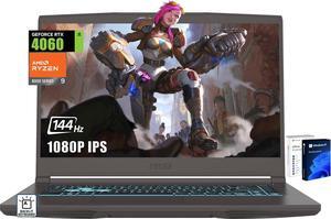 MSI Thin 15 Gaming Laptop, AMD Ryzen 9 8945HS, 64GB DDR5, 2TB SSD, NVIDIA Geforce RTX 4060, 15.6" 144Hz IPS Display, Windows 11 Pro & Office Pro Lifetime License