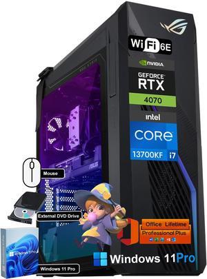 ASUS ROG Strix G16CH Gaming Desktop Tower- NVIDIA RTX 4070 Dual, Intel 16-Core i7-13700KF(Up to 5.4 GHz), WiFi 6E, Win 11 Pro & Office Lifetime, 64GB DDR4 RAM, 1TB SSD