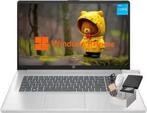 HP Flagship 17 Laptop Computer - 17.3" 250 nits Display, Intel Core i3-N305, 8GB RAM, 256GB SSD, Windows 11 Home, Numeric Keypad, Wi-Fi 6, Copilot