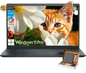 Dell Inspiron 15 Touchscreen Laptop, Intel i5-1334U (Up to 4.6GHz), 15.6" FHD Display, 64GB RAM, 2TB SSD, Windows 11 Pro, Copilot, WiFi6, Office Lifetime